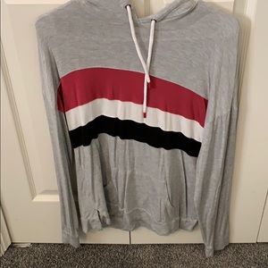 Lose fitting Pink Rose Hoodie